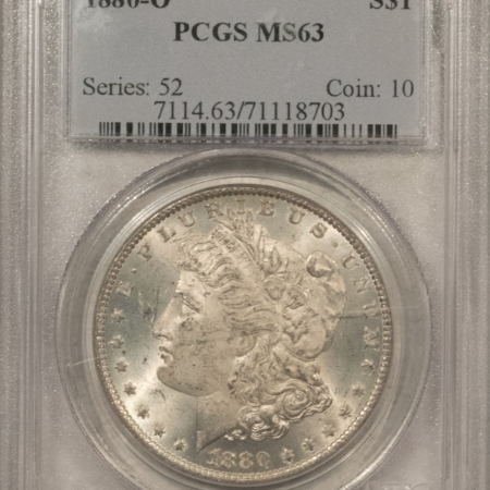 Dollars 1880-O $1 MORGAN DOLLAR – PCGS MS-63