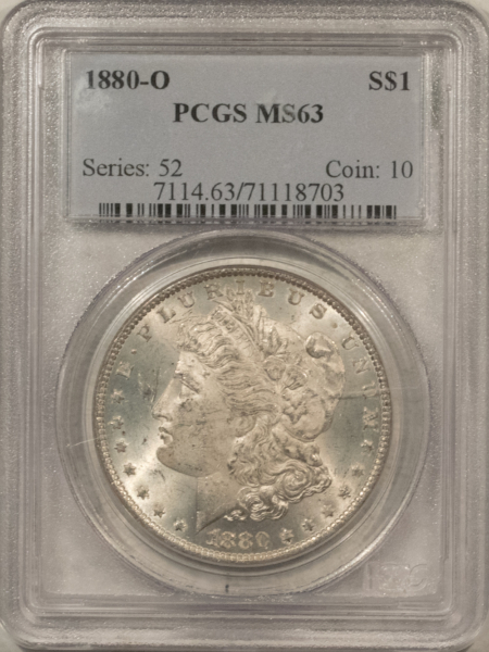 Dollars 1880-O $1 MORGAN DOLLAR – PCGS MS-63