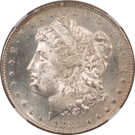 Dollars 1880-S $1 MORGAN DOLLAR – NGC MS-62, MUSIC CITY COLLECTION!