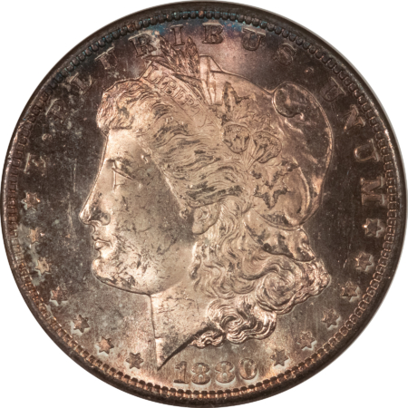 Dollars 1880-S $1 MORGAN DOLLAR – NGC MS-63, FATTY! PRETTY & PREMIUM QUALITY!