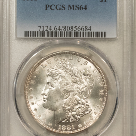 Dollars 1881 $1 MORGAN DOLLAR – PCGS MS-64