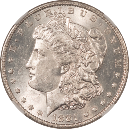 Dollars 1881-O $1 MORGAN DOLLAR – NGC MS-61 WHITE