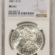 Dollars 1922 $1 PEACE DOLLAR – PCGS MS-63
