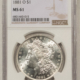 Dollars 1881-O $1 MORGAN DOLLAR – NGC MS-61 WHITE