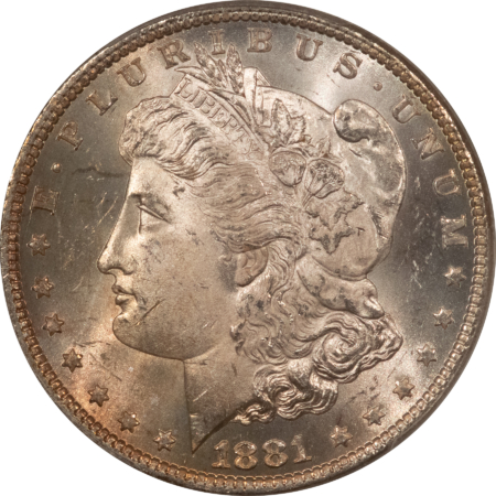 Dollars 1881-O $1 MORGAN DOLLAR – PCGS MS-64+, FRESH AND PRETTY!