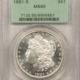 Dollars 1881-S $1 MORGAN DOLLAR – PCGS MS-66, FRESH SUPERB, OLD GREEN HOLDER & PQ!