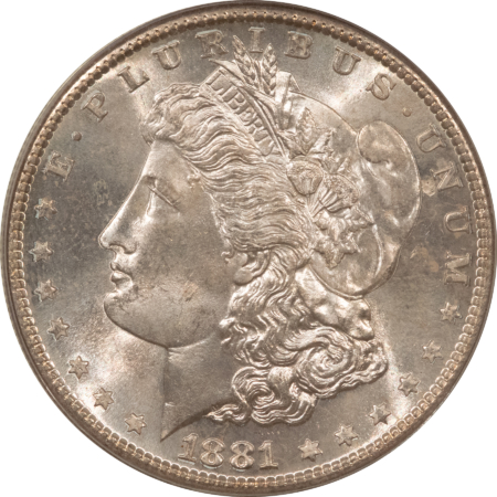 Dollars 1881-S $1 MORGAN DOLLAR – PCGS MS-66, FRESH SUPERB, OLD GREEN HOLDER & PQ!
