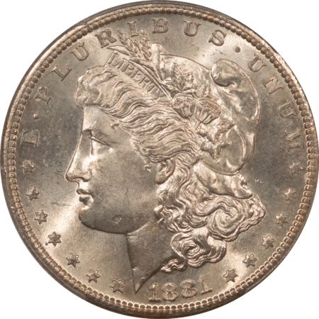 Dollars 1881-S $1 MORGAN DOLLAR – PCGS MS-66, LOOKS 67! SUPER PREMIUM QUALITY!