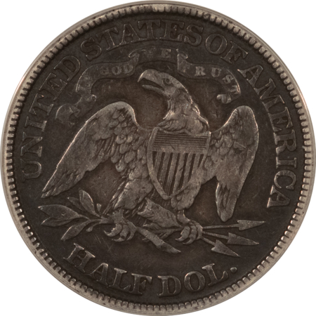 Liberty Seated Halves 1882 LIBERTY SEATED HALF DOLLAR ANACS F-12 DETAILS, CLEANED, SCARCE DATE, DECENT