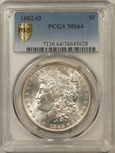 Dollars 1882-O $1 MORGAN DOLLAR – PCGS MS-64