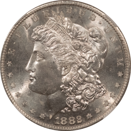 Dollars 1882-S $1 MORGAN DOLLAR – NGC MS-67, A PRISTINE HEADLIGHT!