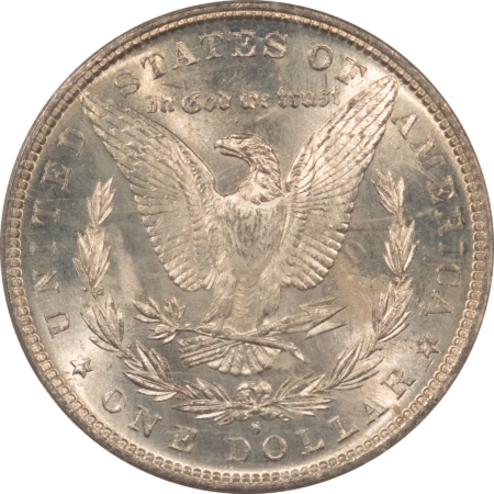 Dollars 1882-S $1 MORGAN DOLLAR – PCGS MS-65, OLD GREEN HOLDER & PREMIUM QUALITY!