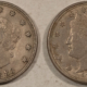 Liberty Nickels 1883 NO CENTS LIBERTY NICKELS, LOT OF 2 – HIGH GRADE CIRCULATED EXAMPLES!