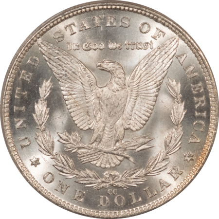 Dollars 1883-CC $1 MORGAN DOLLAR PCGS MS-65, LOOKS 66, OLD GREEN HOLDER, PQ, CARSON CITY