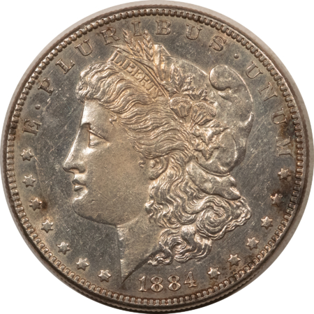 Dollars 1884 $1 MORGAN DOLLAR – UNCIRCULATED WITH VERY DEEP MIRRORS ON BOTH SIDES!