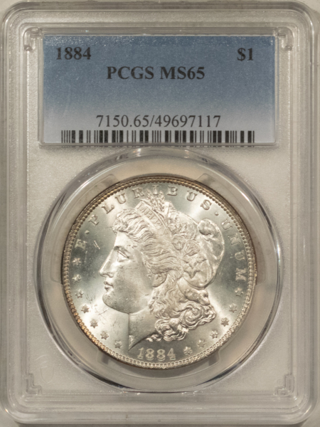 Dollars 1884 $1 MORGAN DOLLAR – PCGS MS-65