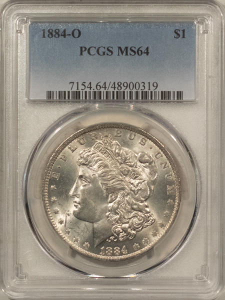 Dollars 1884-O $1 MORGAN DOLLAR – PCGS MS-64