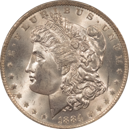 Dollars 1884-O $1 MORGAN DOLLAR – PCGS MS-65, LOOKS 66! PREMIUM QUALITY!