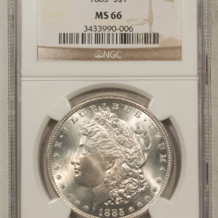 Dollars 1885 $1 MORGAN DOLLAR – NGC MS-66