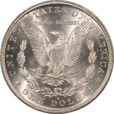 Dollars 1885-S $1 MORGAN DOLLAR – PCGS MS-63, FLASHY WHITE & CHOICE!