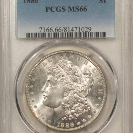 Dollars 1886 $1 MORGAN DOLLAR – PCGS MS-66