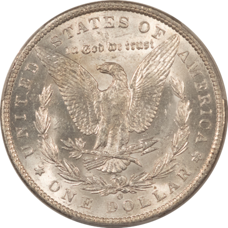 Dollars 1886-O $1 MORGAN DOLLAR – PCGS MS-62, FRESH WHITE, TOUGH DATE, $3500+ IN 63