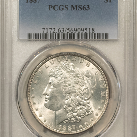 Dollars 1887 $1 MORGAN DOLLAR – PCGS MS-63
