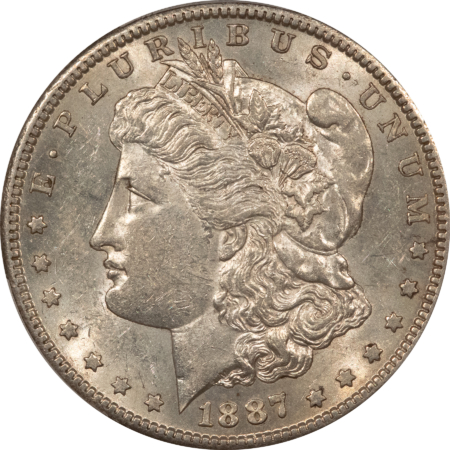 Dollars 1887-S $1 MORGAN DOLLAR – PCGS AU-58