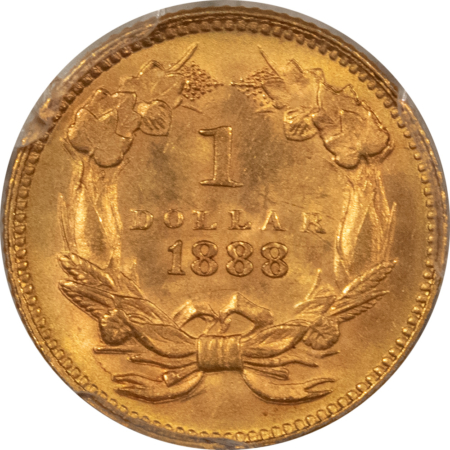 $1 1888 $1 GOLD DOLLAR – PCGS MS-63