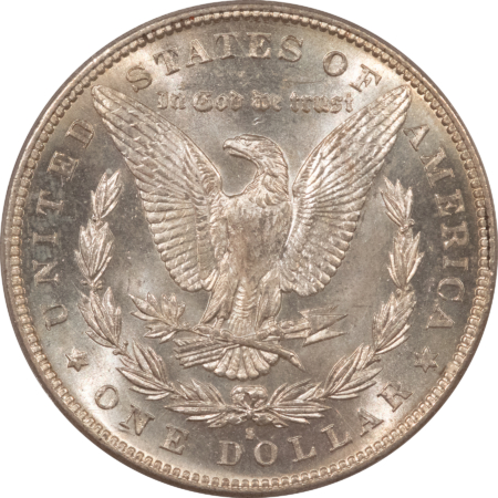 Dollars 1888-S $1 MORGAN DOLLAR – PCGS MS-63, FRESH & OLD GREEN HOLDER!