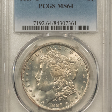 Dollars 1889-O $1 MORGAN DOLLAR – PCGS MS-64, 64+ QUALITY! PREMIUM QUALITY!