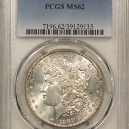 Dollars 1890 $1 MORGAN DOLLAR – PCGS MS-62
