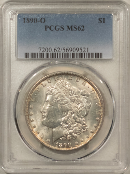 Dollars 1890-O $1 MORGAN DOLLAR – PCGS MS-62