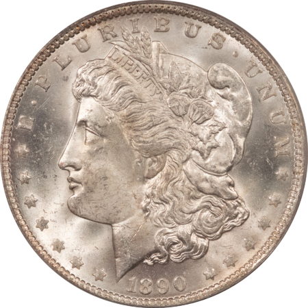 Dollars 1890-O $1 MORGAN DOLLAR – PCGS MS-64, SUPER PREMIUM QUALITY! LOOKS GEM!