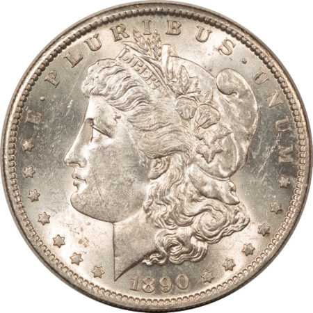Dollars 1890-S $1 MORGAN DOLLAR – HIGH GRADE, NEARLY UNCIRCULATED, LOOKS CHOICE!