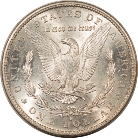 Dollars 1890-S $1 MORGAN DOLLAR – HIGH GRADE, NEARLY UNCIRCULATED, LOOKS CHOICE!