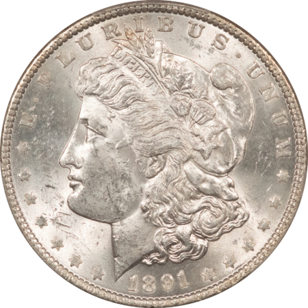 Dollars 1891 $1 MORGAN DOLLAR – PCGS MS-62