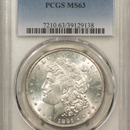 Dollars 1891-S $1 MORGAN DOLLAR – PCGS MS-63