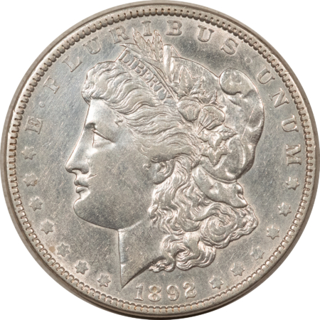 Dollars 1892 $1 MORGAN DOLLAR – HIGH GRADE EXAMPLE, BUT CLEANED!