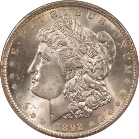 Dollars 1892 $1 MORGAN DOLLAR – PCGS MS-65, A PREMIUM QUALITY SPARKLER!