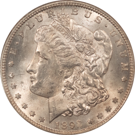 Dollars 1892-CC $1 MORGAN DOLLAR – NGC MS-62, CARSON CITY!