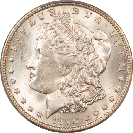 Dollars 1892-O $1 MORGAN DOLLAR – PCGS MS-64, BLAST WHITE!
