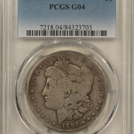 Dollars 1892-S $1 MORGAN DOLLAR – PCGS G-04