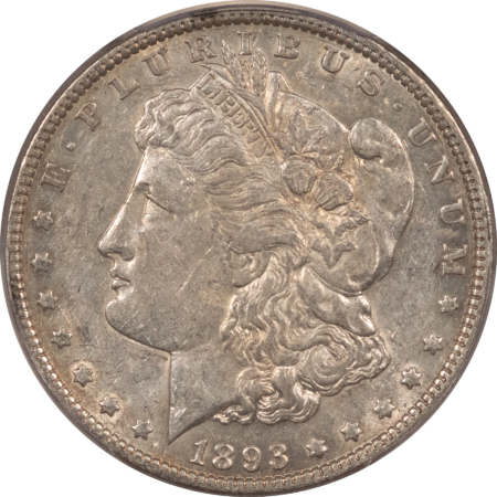 Dollars 1893 $1 MORGAN DOLLAR – PCGS AU-50, TOUGH DATE!
