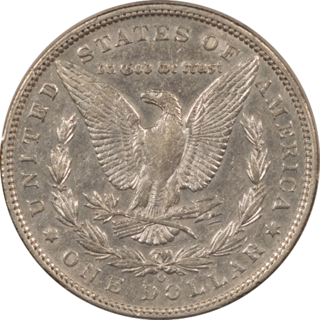 Dollars 1893-O $1 MORGAN DOLLAR – PCGS XF-45, WHITE W/ SOME LUSTER IN PROTECTED AREAS!
