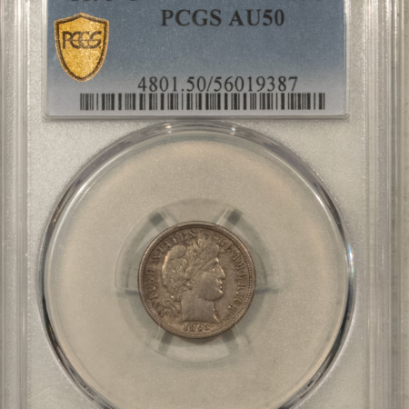 Barber Dimes 1893-O BARBER DIME – PCGS AU-50, TOUGH EARLY DATE!