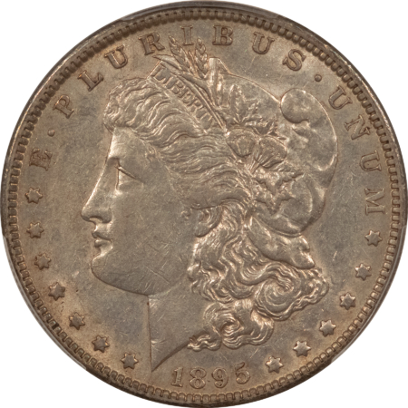 Dollars 1895-O $1 MORGAN DOLLAR – PCGS AU-50, FRESH W/ ORIGINAL LUSTER, TOUGH!
