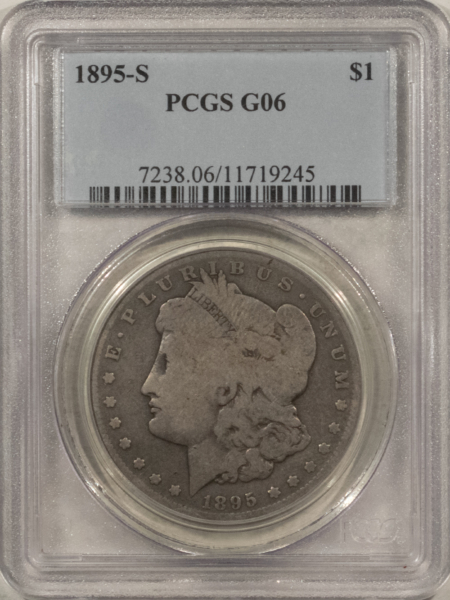 Dollars 1895-S $1 MORGAN DOLLAR – PCGS G-06