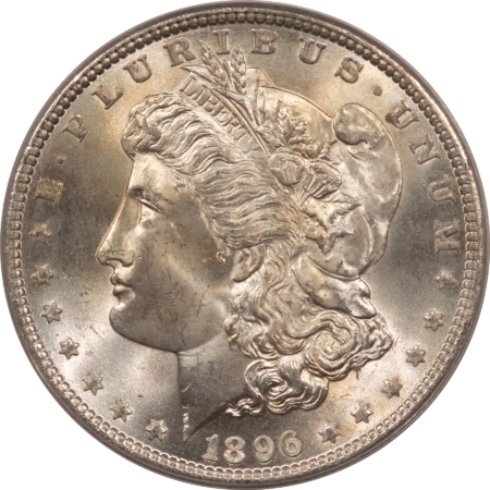 Dollars 1896 $1 MORGAN DOLLAR – PCGS MS-66, REALLY FRESH & SUPERB! PREMIUM QUALITY!