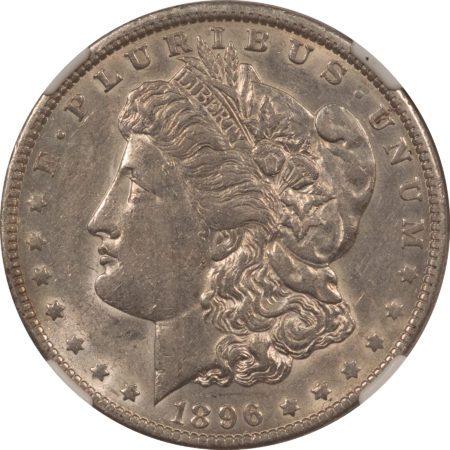 Dollars 1896-O $1 MORGAN DOLLAR – NGC AU-53, LUSTROUS, STRONG DETAIL!